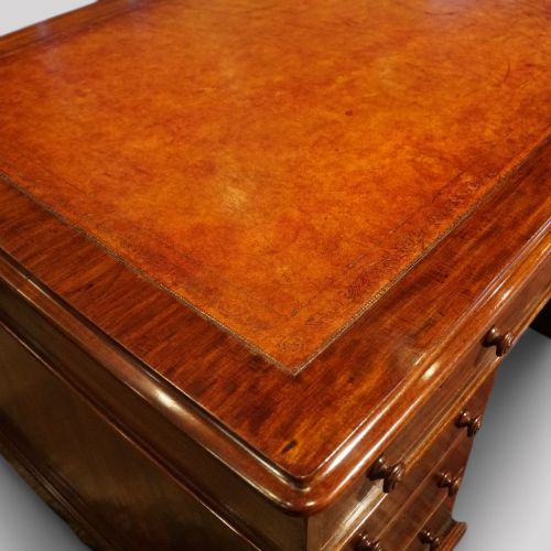 fig 4. Victorian mahogany partners desk