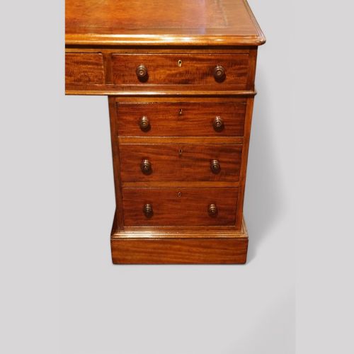 fig 9. Victorian mahogany partners desk