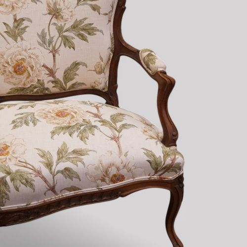 fig 1. Edwardian French walnut settee