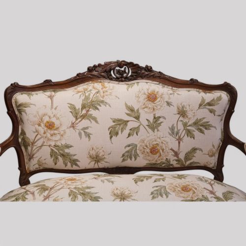 fig 2. Edwardian French walnut settee