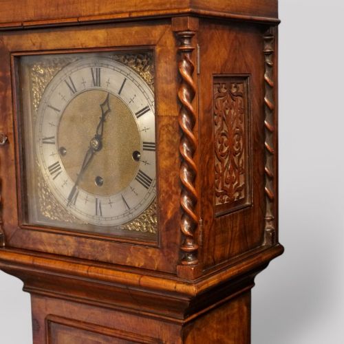 fig 2. Edwardian walnut grandmother clock