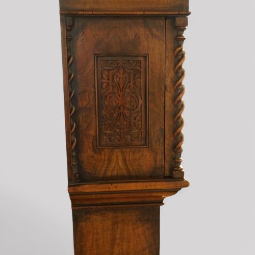 fig 6. Edwardian walnut grandmother clock