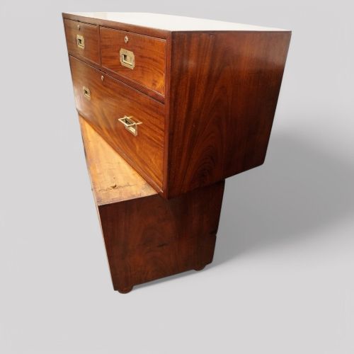 fig 1. Victorian mahogany military chest