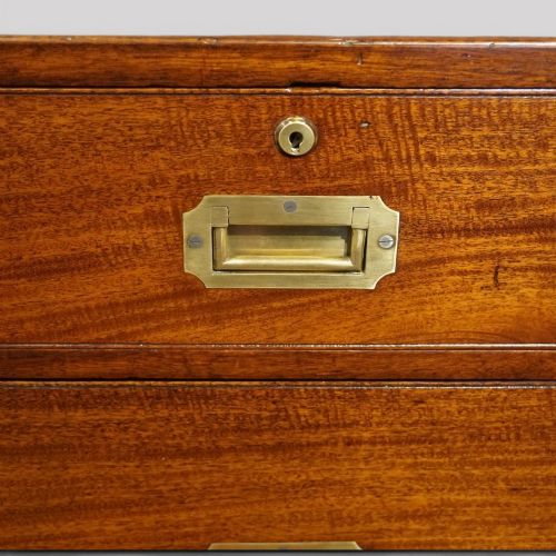 fig 3. Victorian mahogany military chest