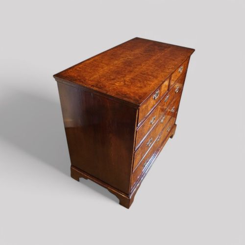 fig 4. George II burr elm chest