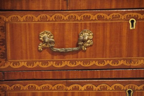 fig 3. Georgian inlaid bedside chest