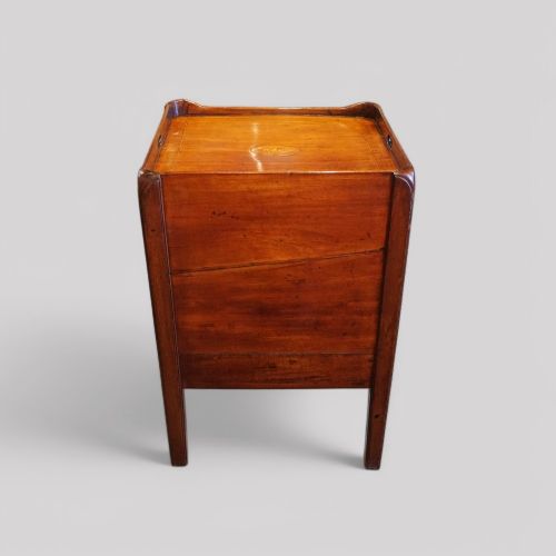 fig 4. Georgian inlaid bedside chest