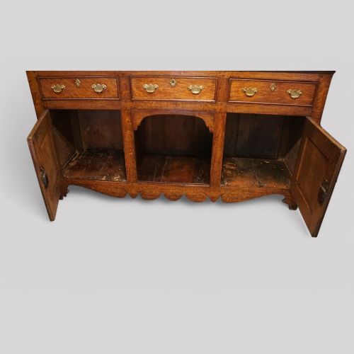 fig 1. Antique oak dog kennel dresser