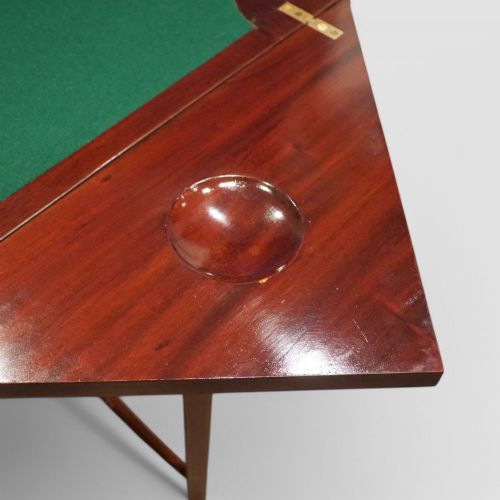 fig 1. Edwardian mahogany envelope card table