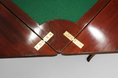 fig 2. Edwardian mahogany envelope card table