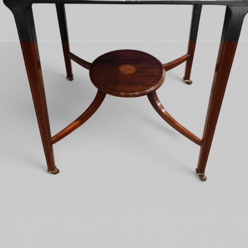 fig 3. Edwardian mahogany envelope card table