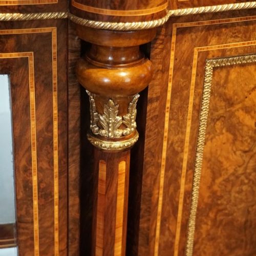 fig 1. Victorian inlaid walnut 4 door credenza