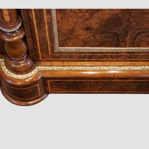 fig 2. Victorian inlaid walnut 4 door credenza