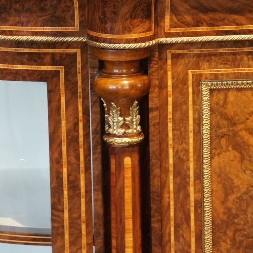 fig 3. Victorian inlaid walnut 4 door credenza