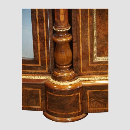 fig 7. Victorian inlaid walnut 4 door credenza