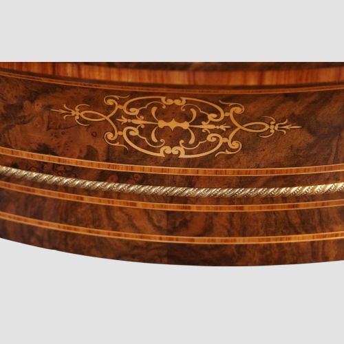 fig 8. Victorian inlaid walnut 4 door credenza