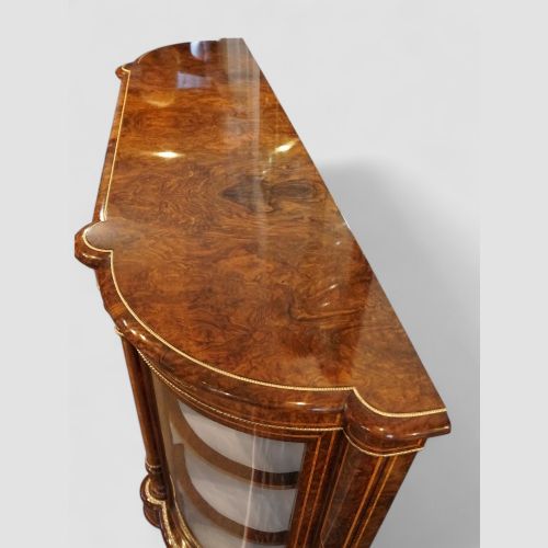 fig 9. Victorian inlaid walnut 4 door credenza