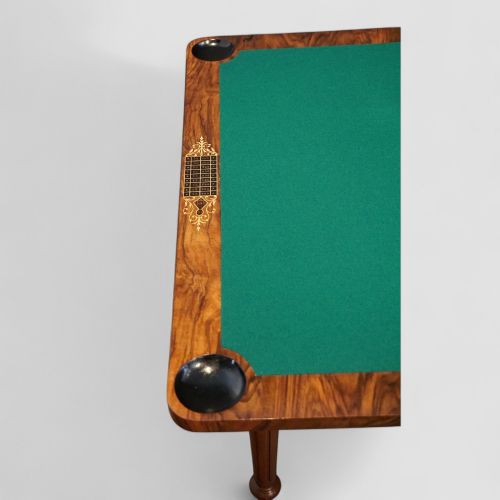 fig 2. Victorian inlaid walnut games table