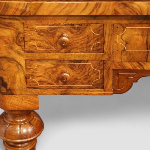 fig 4. Victorian inlaid walnut games table