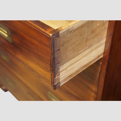 fig 2. Victorian teak campaign chest