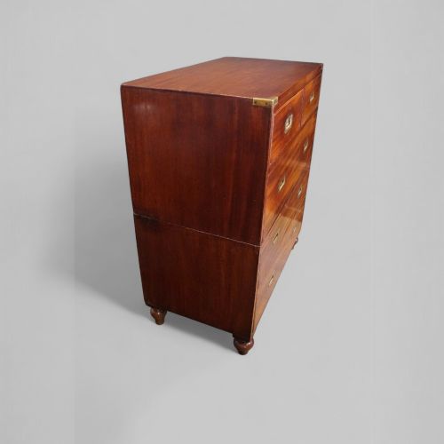 fig 4. Victorian teak campaign chest
