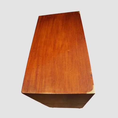 fig 7. Victorian teak campaign chest