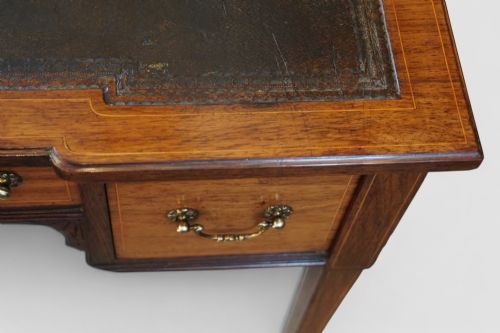 VICTORIAN INLAID ROSEWOOD WRITING TABLE - ADDITIONAL PHOTO 2
