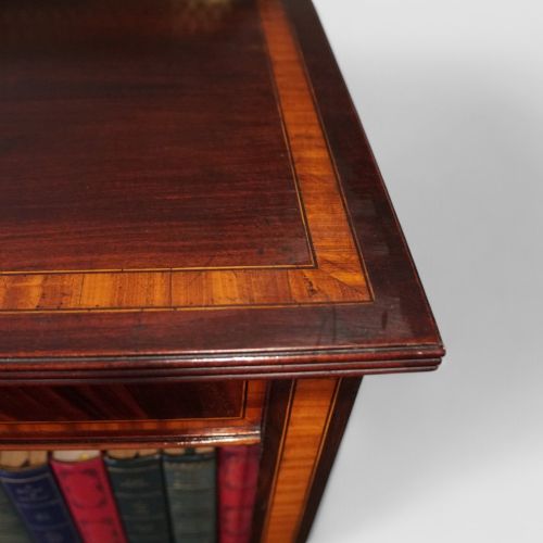 fig 2. Edwardian inlaid open bookcase