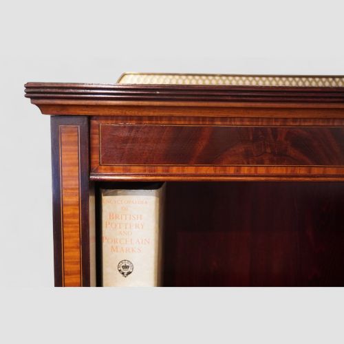 fig 4. Edwardian inlaid open bookcase