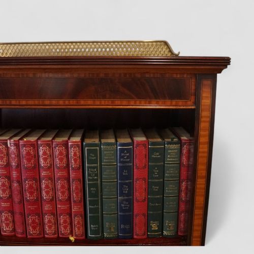 fig 8. Edwardian inlaid open bookcase