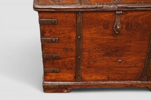 fig 2. Antique Colonial hardwood merchants chest