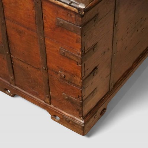 fig 3. Antique Colonial hardwood merchants chest