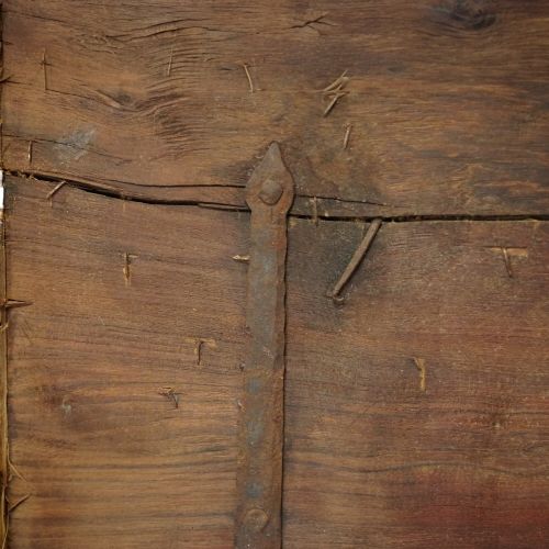 fig 4. Antique Colonial hardwood merchants chest