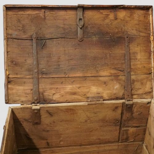 fig 5. Antique Colonial hardwood merchants chest