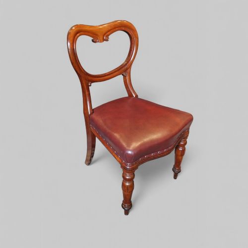 fig 1. Set of 8 Victorian mahogany dining chairs