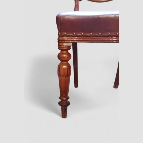 fig 4. Set of 8 Victorian mahogany dining chairs