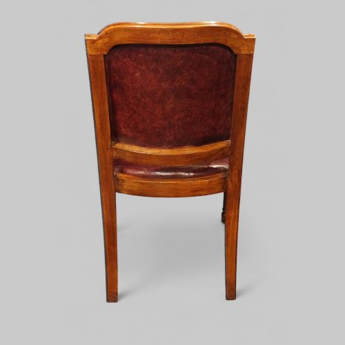 fig 3. Pair of Edwardian walnut desk chairs