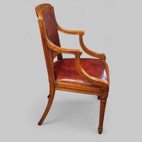 fig 7. Pair of Edwardian walnut desk chairs