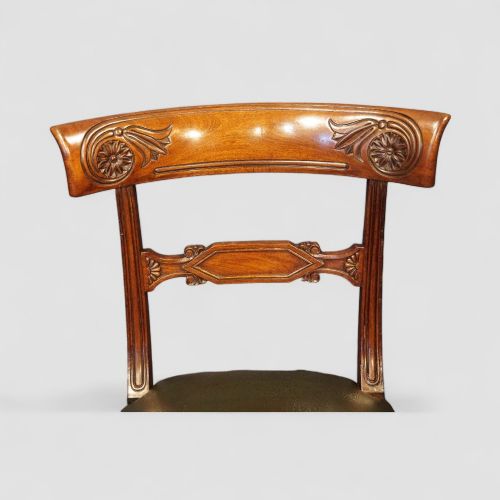fig 4. Set of 10 William IV mahogany dining chairs
