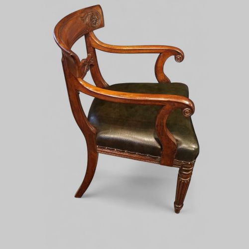 fig 6. Set of 10 William IV mahogany dining chairs