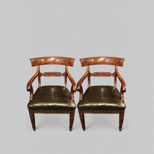 fig 9. Set of 10 William IV mahogany dining chairs