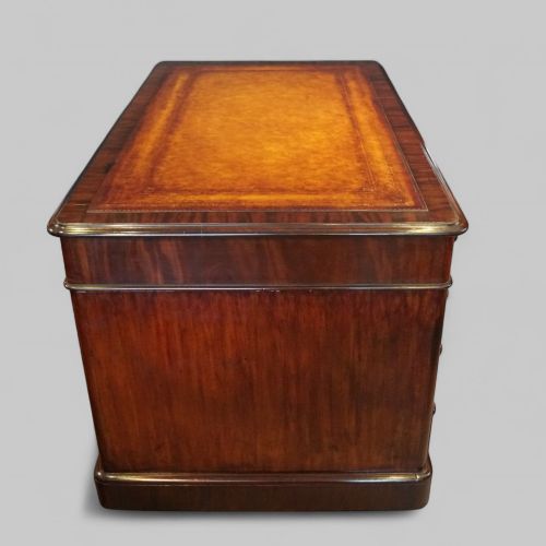 fig 3. Victorian Mahogany Pedestal Desk