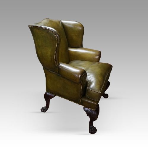fig 1. Pair of Antique Irish Wingchairs