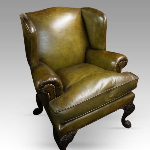 fig 3. Pair of Antique Irish Wingchairs