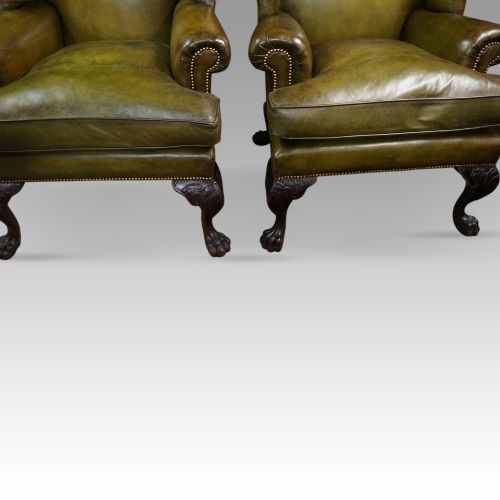 fig 9. Pair of Antique Irish Wingchairs