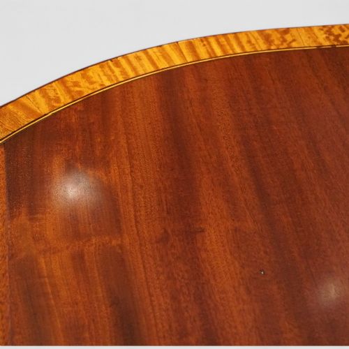 fig 4. George V mahogany twin pillar dining table