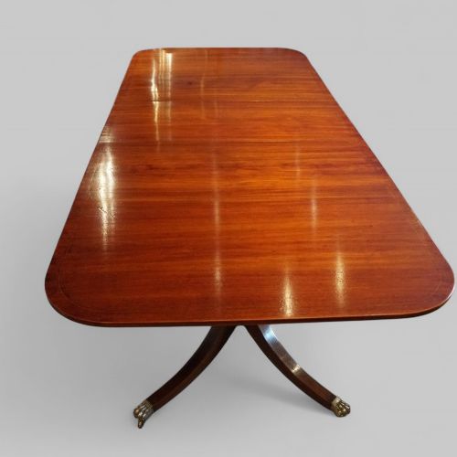 fig 4. Large George V mahogany inlaid dining table