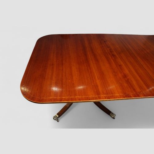fig 6. Large George V mahogany inlaid dining table
