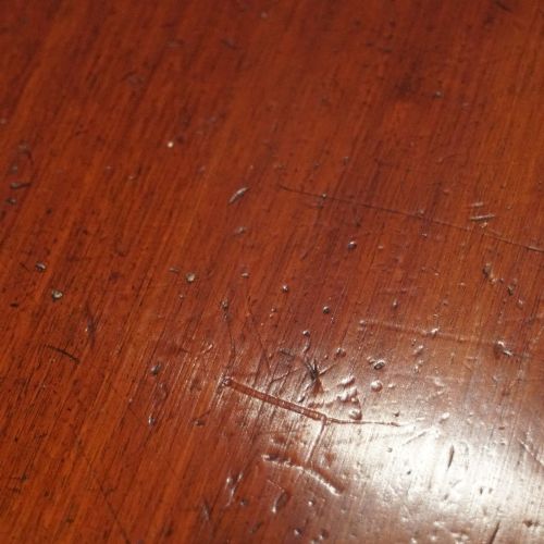 fig 9. Large George V mahogany inlaid dining table