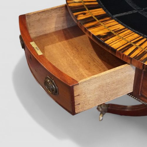 fig 10. Regency mahogany drum table